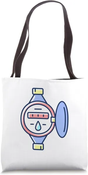 Water Flow Meter Water-Meter Tote Bag