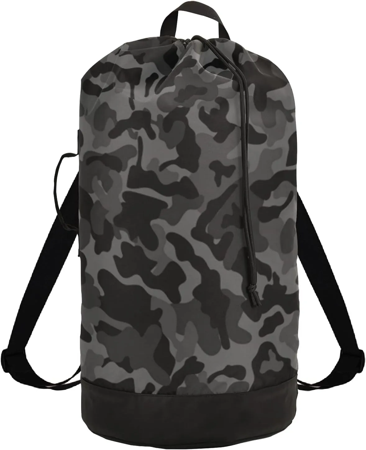 Watercolor Camouflage Laundry Backback Large Heavy Duty Laundry Bag for College Students Laundry bag with Shoulder Straps Dirty Clothes Organizer for Traveling Waterproof