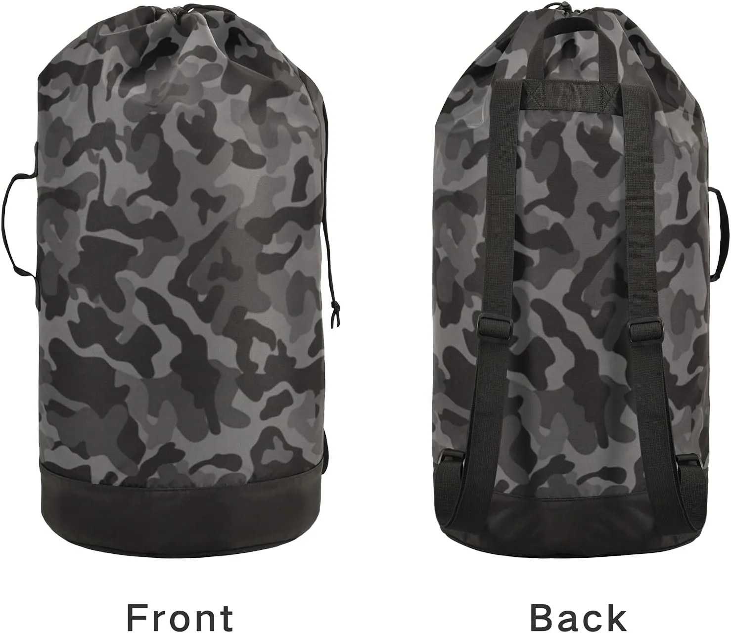 Watercolor Camouflage Laundry Backback Large Heavy Duty Laundry Bag for College Students Laundry bag with Shoulder Straps Dirty Clothes Organizer for Traveling Waterproof