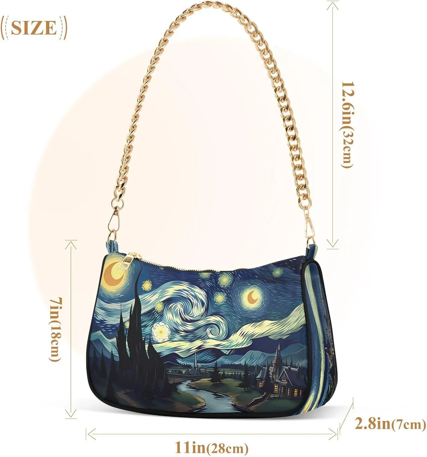 Watercolor Cat with Many Cats Women's Small Purse, Womens Shoulder Bags Crossbody