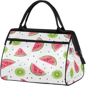 Watermelon Backdrop Travel Duffel Bag Sports Travel Duffel Bag Waterproof Durable Large Gym Tote Bag Weekender Overnight Bag for Women Travel Gym Yoga