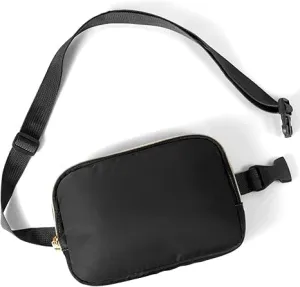 Waterproof Anti-Theft Fanny Pack for Men & Women, Adjustable Nylon Waist Bag for Travel, Outdoor, Gym - Lightweight Crossbody Belt Bag with Multiple Pockets