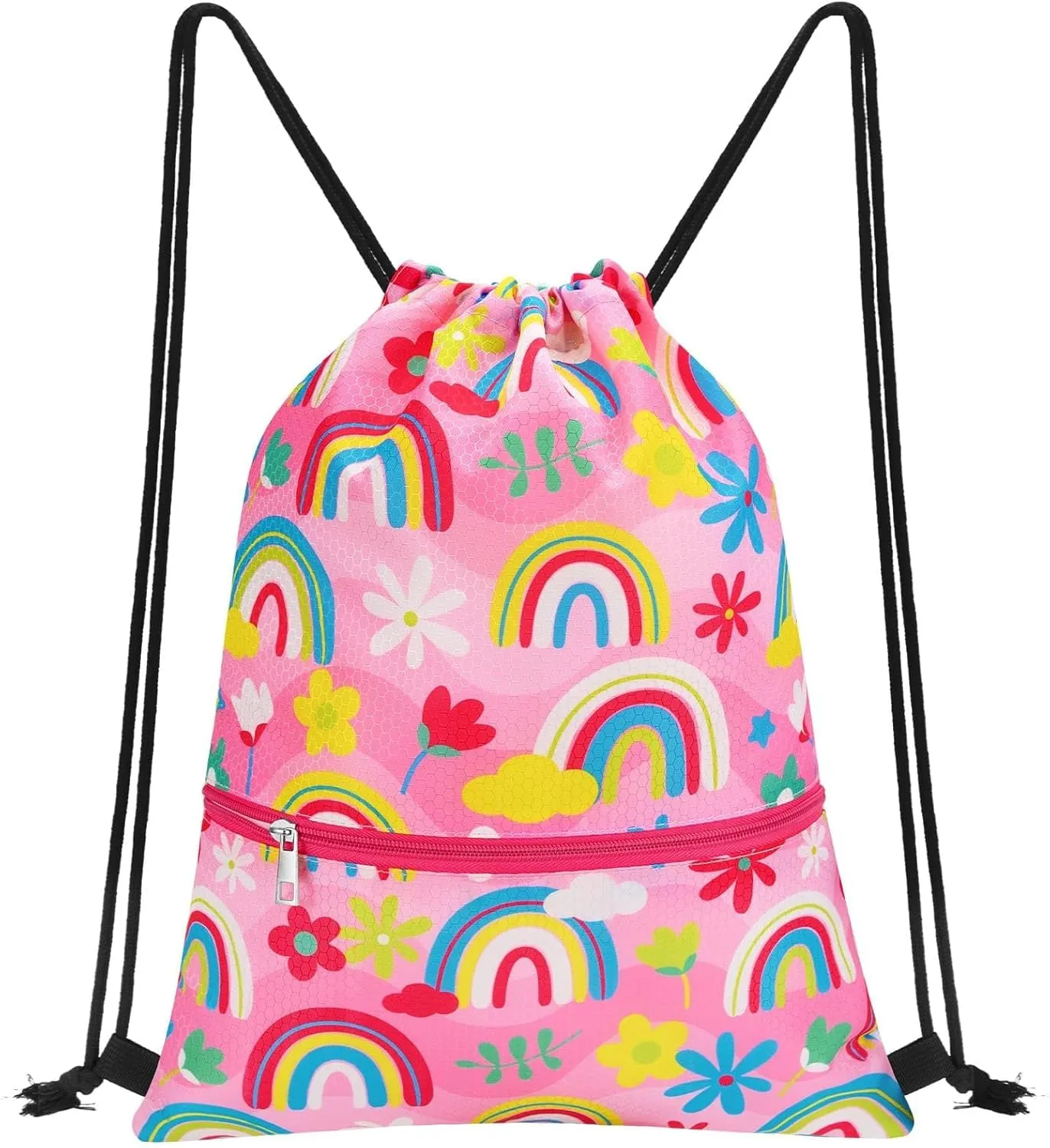 WAWSAM Drawstring Backpack - Drawstring Bags for Kids Swim Bag for Beach
