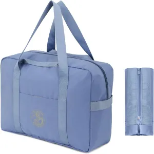 Weekender Bags for Women, Travel Duffel Bags, Water Resistant Personal Item/Carry Bag, Carry on Overnight Bag, Foldable Gym Bag for Travelling, Sports (Blue)