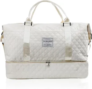Weekender for Gym Bag Duffle Bag With Shoe Compartment Foldie Travel Bag Expandable Carry on Luggage Overnight Delivery Items Garment Bag Hospital Bags for Labor and Delivery