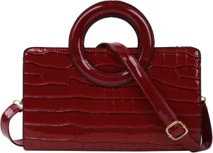 Women Flap Tote Top Handle Satchel Handbags PU Leather Clutch Purse Shoulder Bag