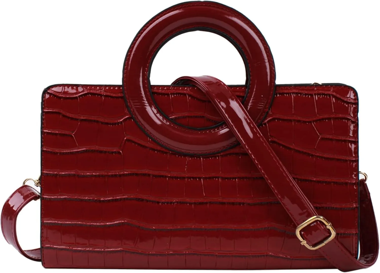 Women Flap Tote Top Handle Satchel Handbags PU Leather Clutch Purse Shoulder Bag