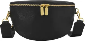 Women Girls Faux Leather Fanny Pack Waist Bag Chest Bag Crossbody Shoulder Bag