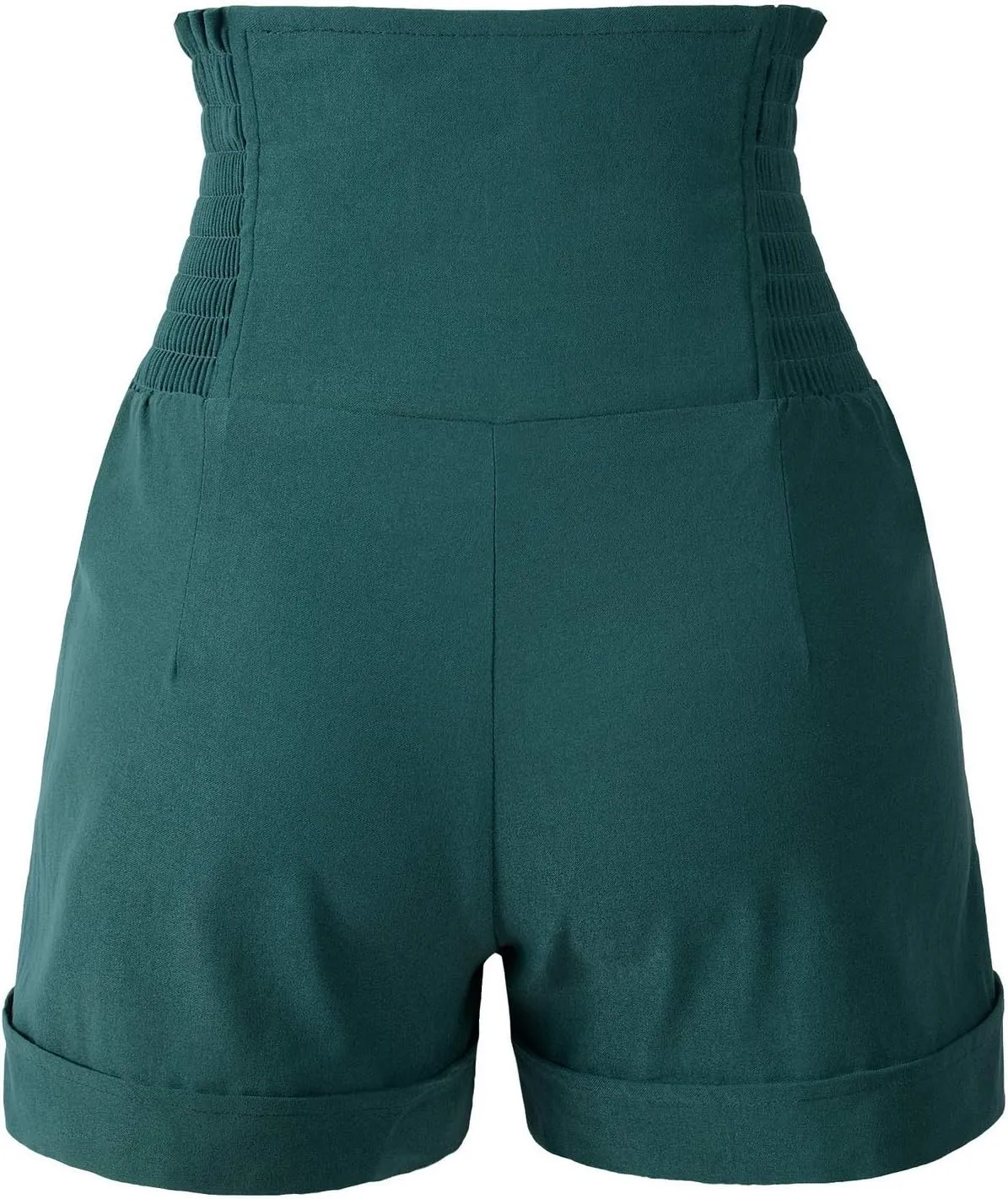 Women's 50s Retro Rockabilly Style High Waist Pinup Shorts