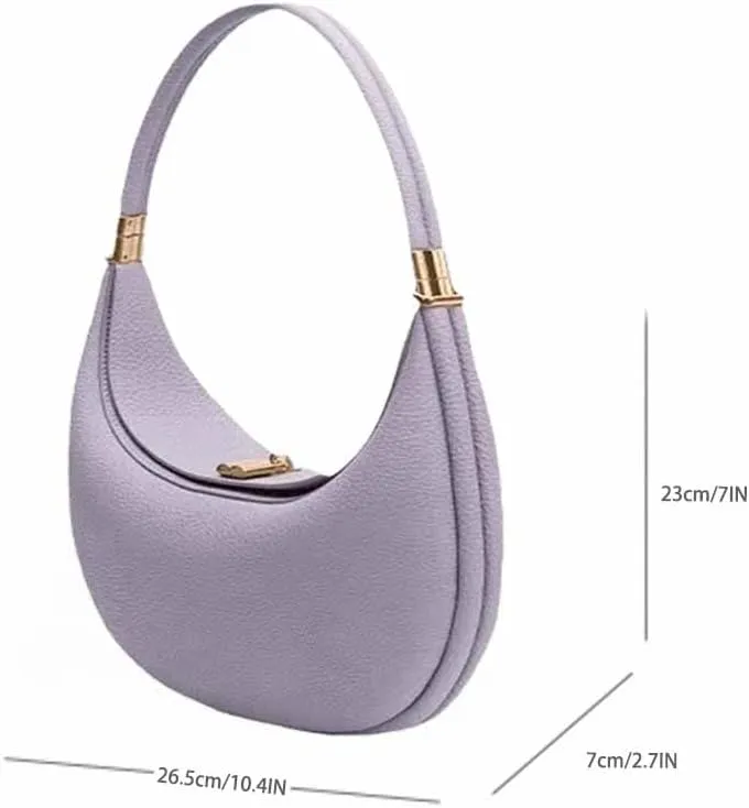 Women's Fashion Shoulder Bag Hobo Underarm Bag Multi functional Y2K Shoulder Bag Moon Bend Elegant Handbag