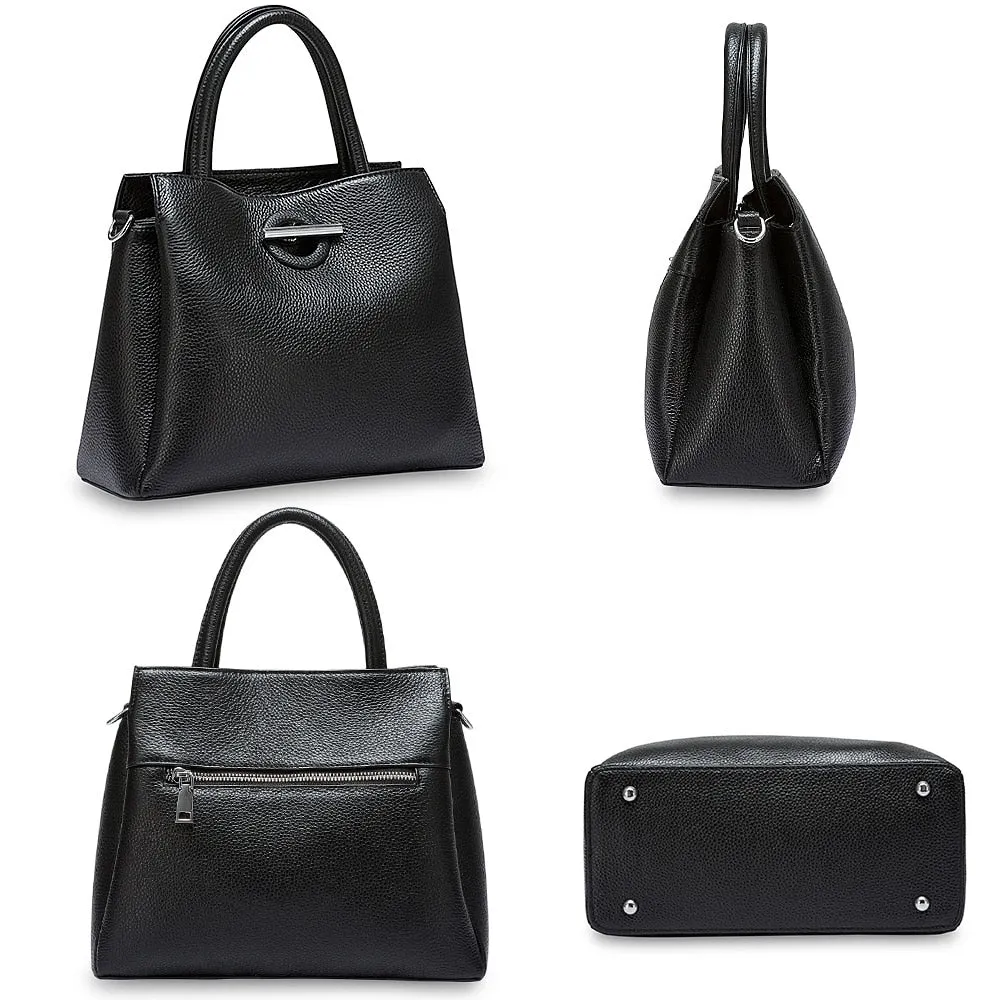 Women's Genuine Leather Tote Bag  - "BRYNE"