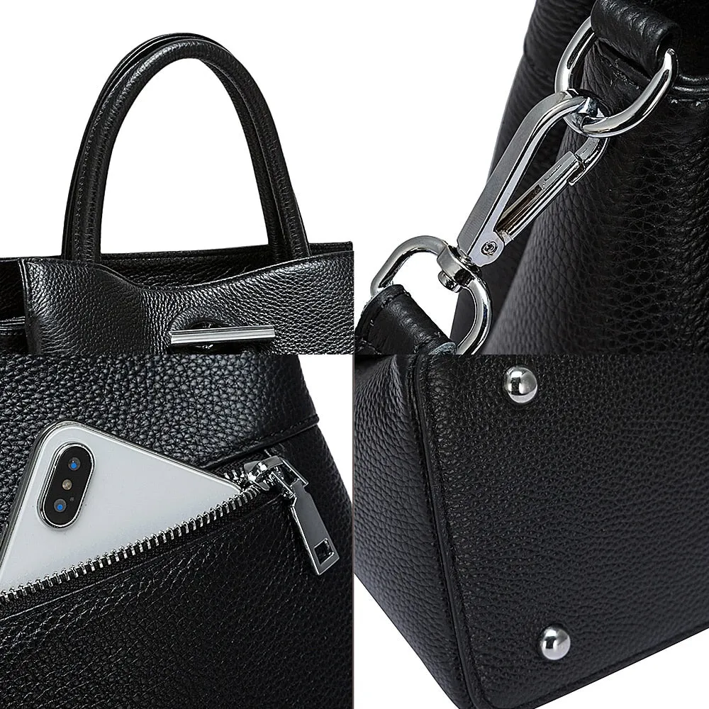 Women's Genuine Leather Tote Bag  - "BRYNE"