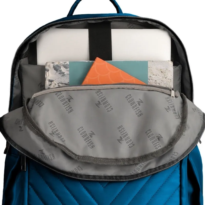 Women's Laptop Backpack - Stylish, Water Resistant | Fits 15.6'' | Teal Blue