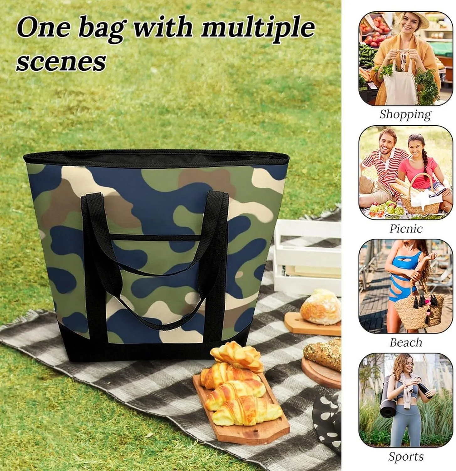 Women's Large-Capacity Thermal Tote Bag Stylish Work & Commute Handbag