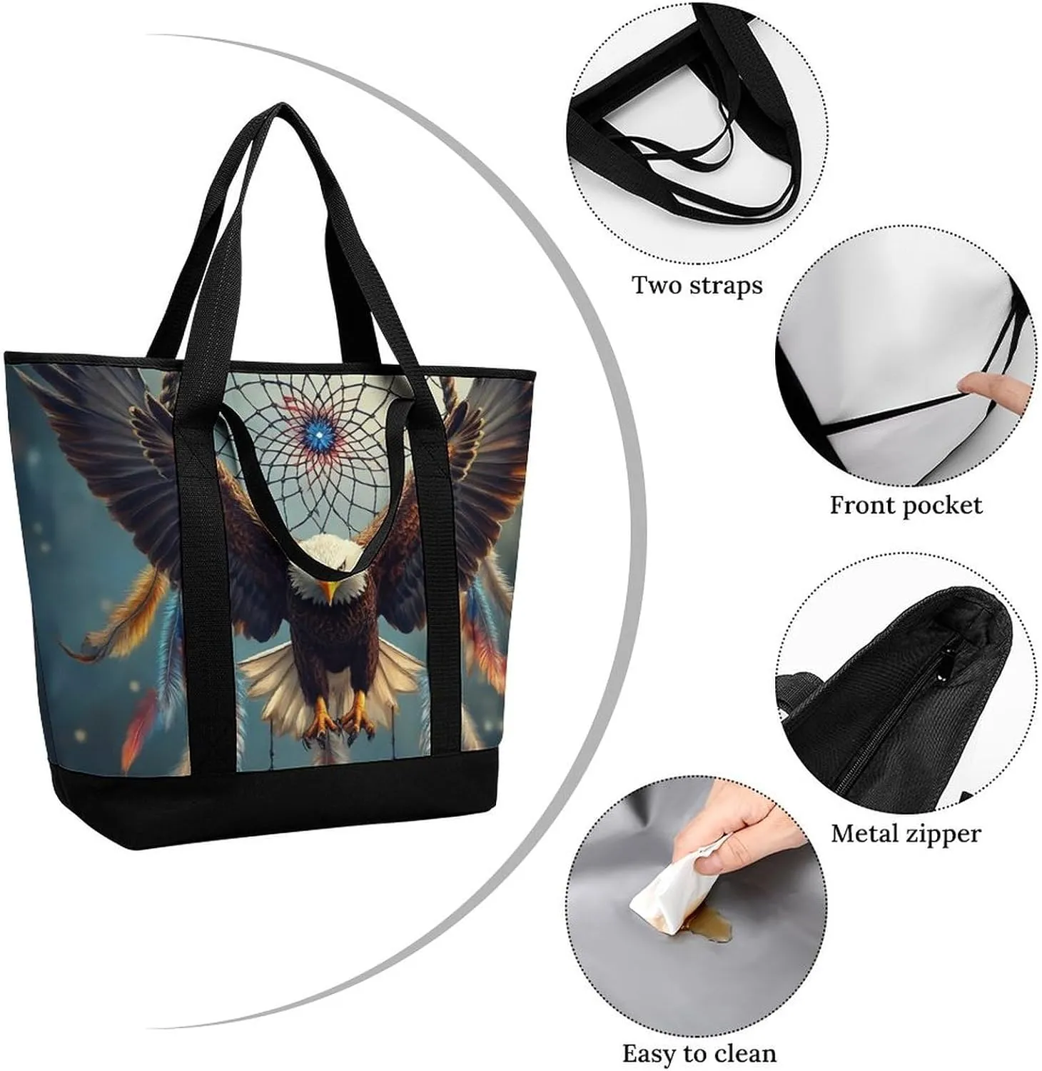 Women's Large-Capacity Thermal Tote Bag Stylish Work & Commute Handbag