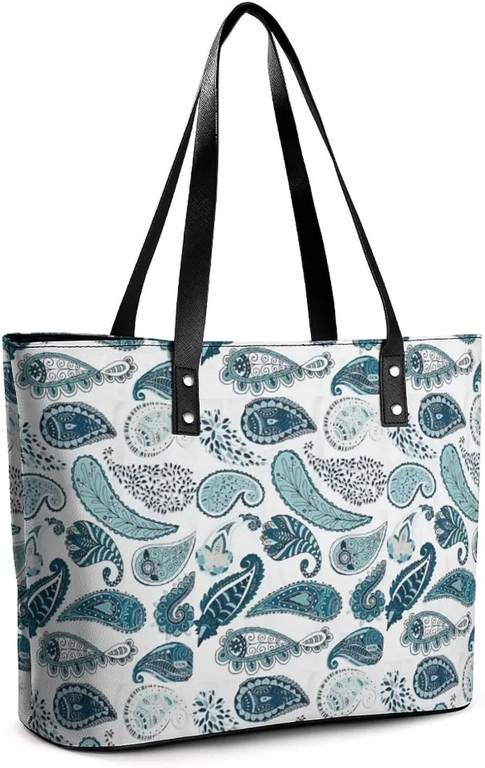 Women's Leather Tote Bag Fashion Handbag for Work Travel Shopping Daily Use Large Capacity Shoulder Purse