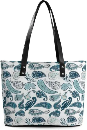 Women's Leather Tote Bag Fashion Handbag for Work Travel Shopping Daily Use Large Capacity Shoulder Purse