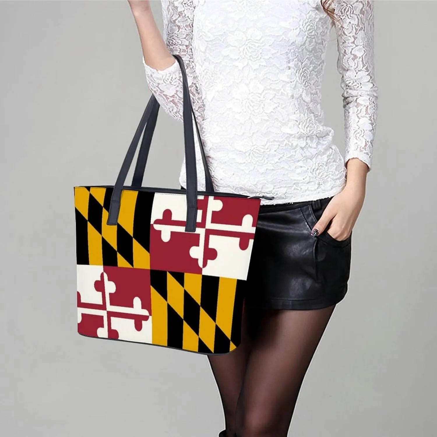 Women's Leather Tote Bag Fashion Handbag for Work Travel Shopping Daily Use Large Capacity Shoulder Purse