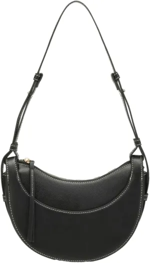 Women's Vegan Leather Shoulder Crossbody Bag Fashion Crescent Hobo Bag Dumpling Designer Clutch Purse Satchel