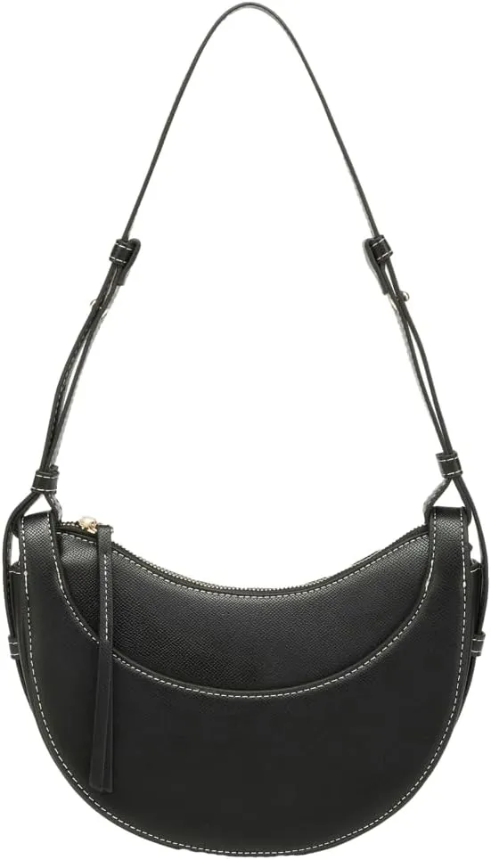 Women's Vegan Leather Shoulder Crossbody Bag Fashion Crescent Hobo Bag Dumpling Designer Clutch Purse Satchel