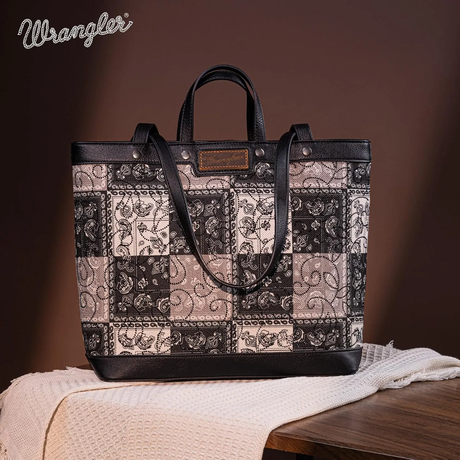 Wrangler Purse, Boutique Western Designer Tote Bag for Women