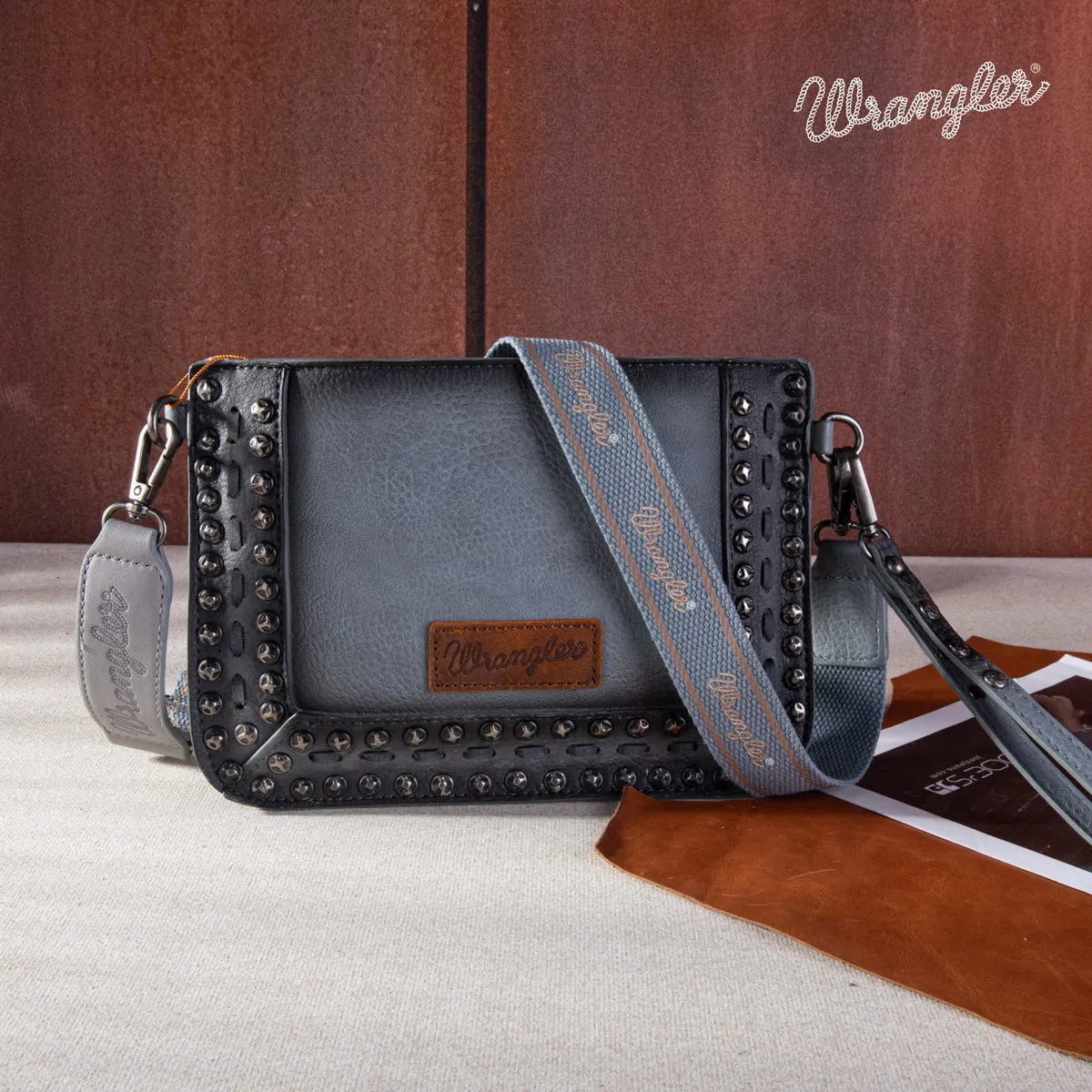 Wrangler Rivets Studded Crossbody Bag