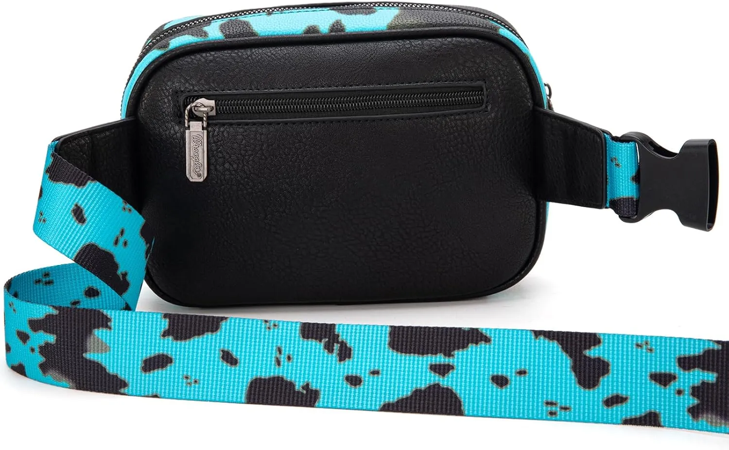 Wrangler Waist Pack for Women Cow Print Fanny Pack Men's Crossbody Belt Bag With Guitar Strap