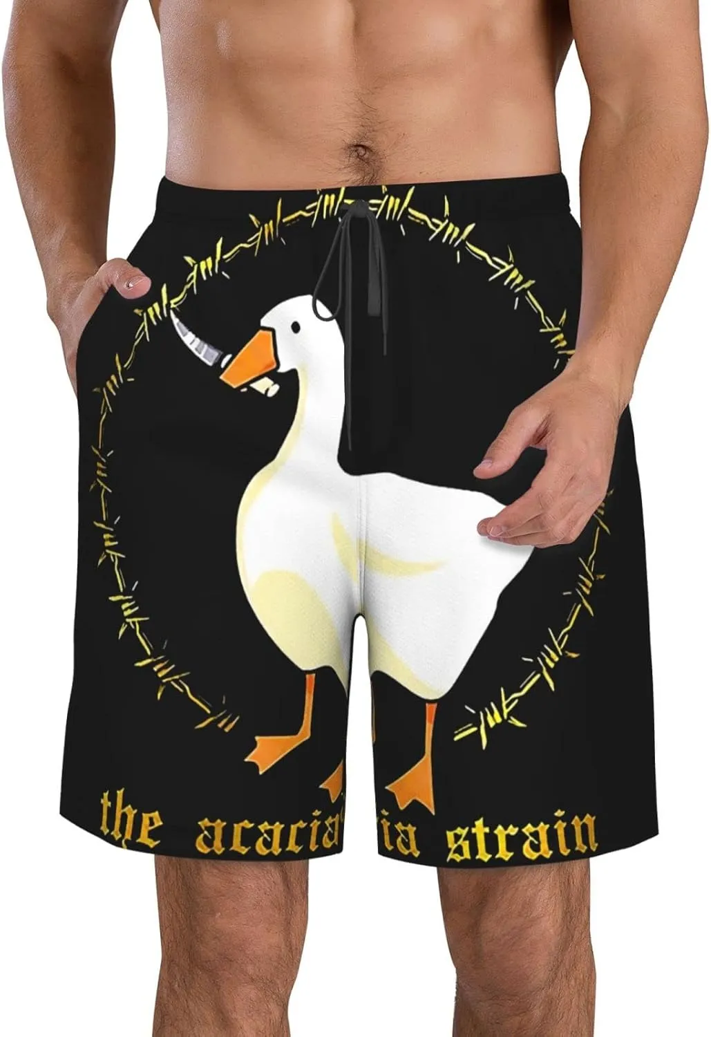 XENITE The Acacia Music and Strain Mens Swim Trunks Swim Shorts with Mesh Lining Beach Shorts Bathing Suits