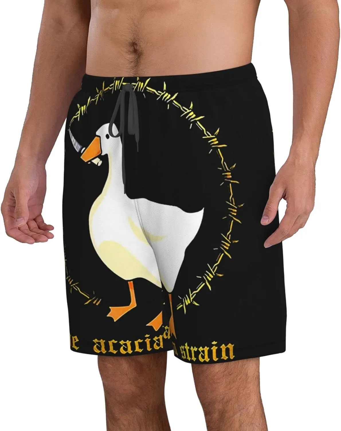 XENITE The Acacia Music and Strain Mens Swim Trunks Swim Shorts with Mesh Lining Beach Shorts Bathing Suits