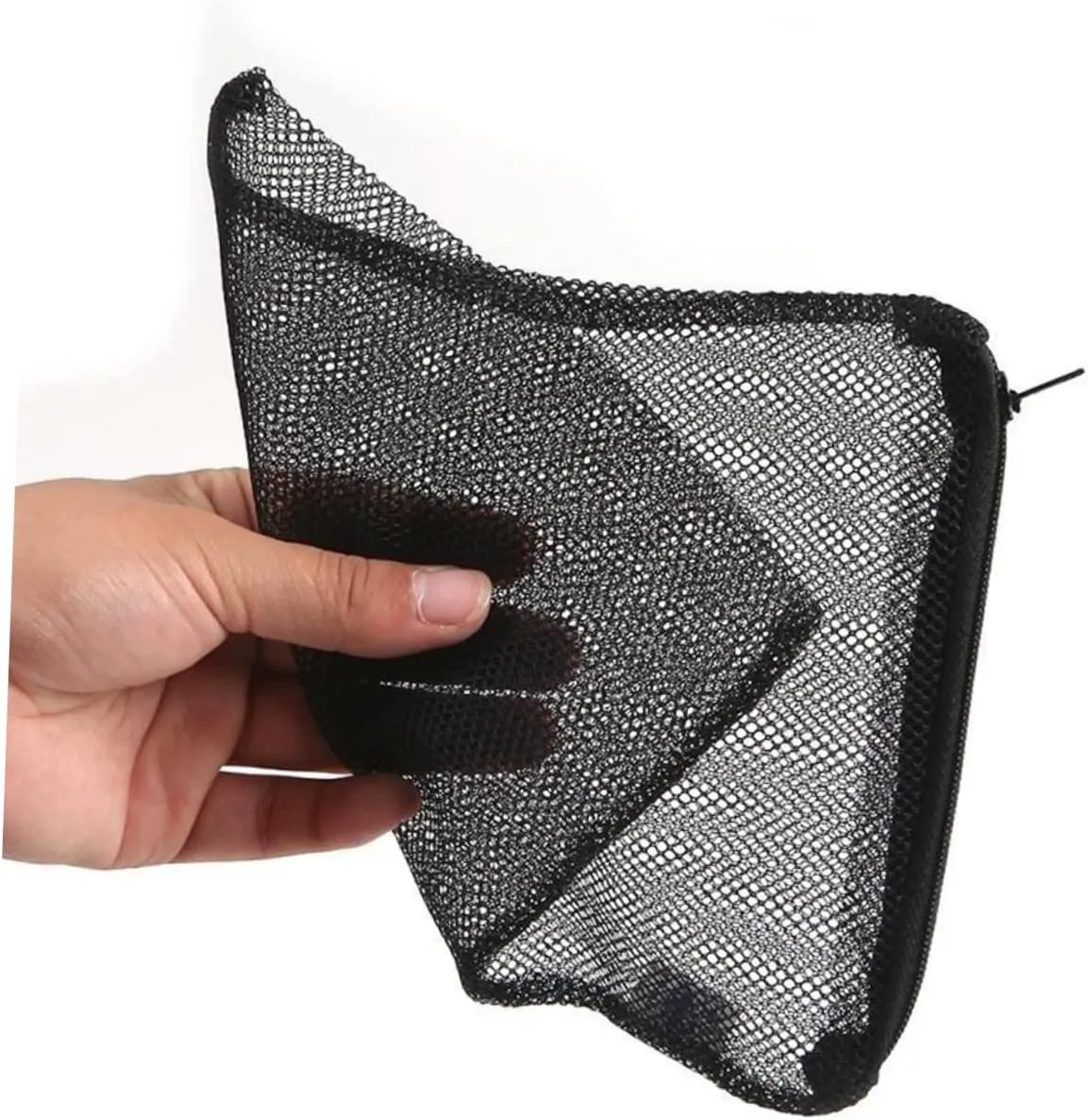 YARNOW 12pcs 25x40cm Nylon Mesh Media Bags Zipper Drawstring for Turtle Tank Pad