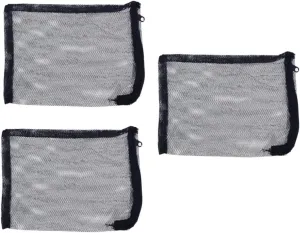 YARNOW 12pcs 25x40cm Nylon Mesh Media Bags Zipper Drawstring for Turtle Tank Pad