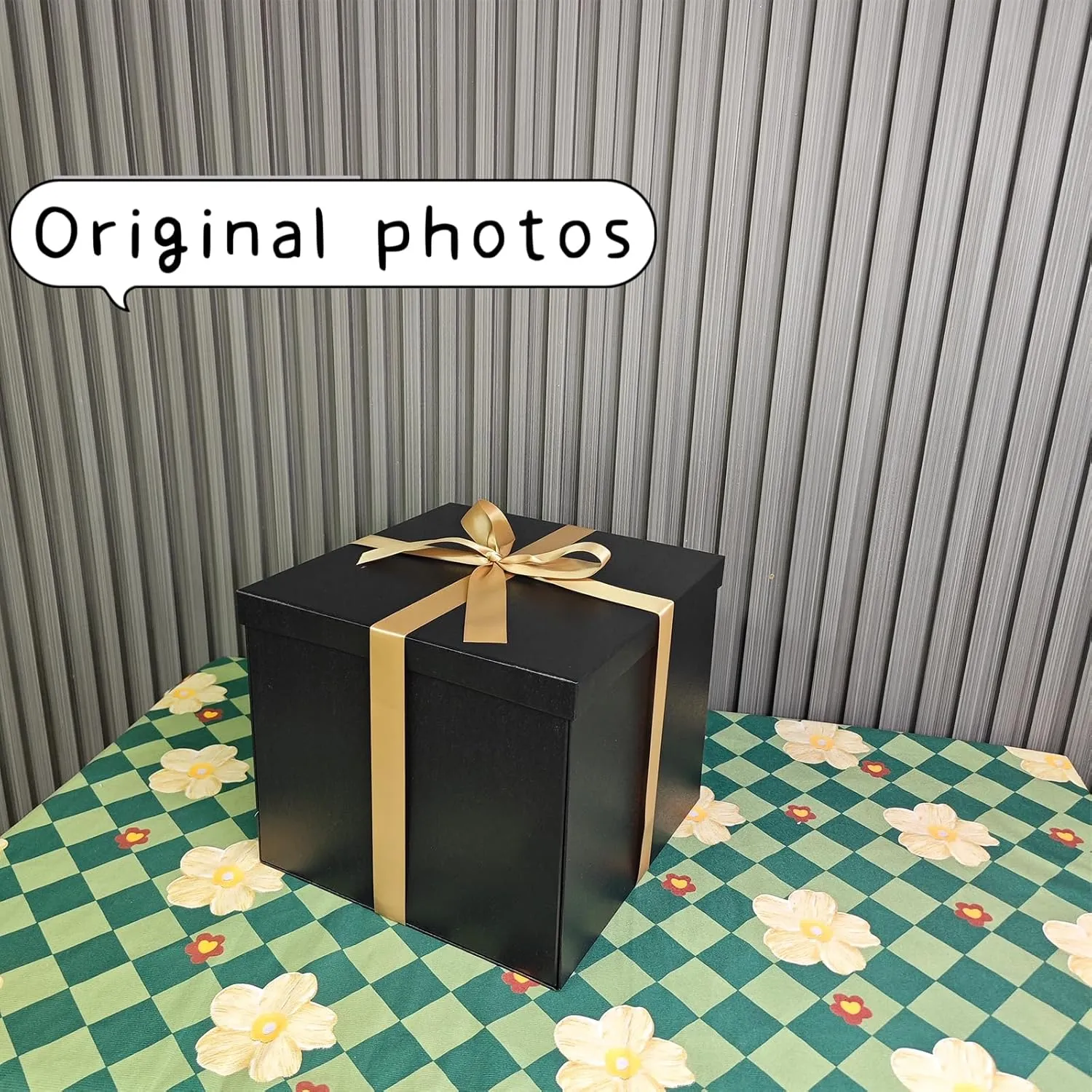 YINUOYOUJIA Large Gift Box 12x12x10 Inches,Black Gift Boxes for presents,Birthday Gift Box,Present box,for Packaging,Valentine's Day,Mother's Day,Christmas,Anniversaries.