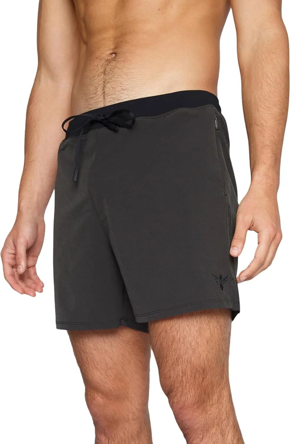 YOGA CROW 5" Men's Yoga Shorts –Mens Athletic Shorts with Zipper Pockets, Breathable Liner, Mens Running Shorts, Hot Yoga