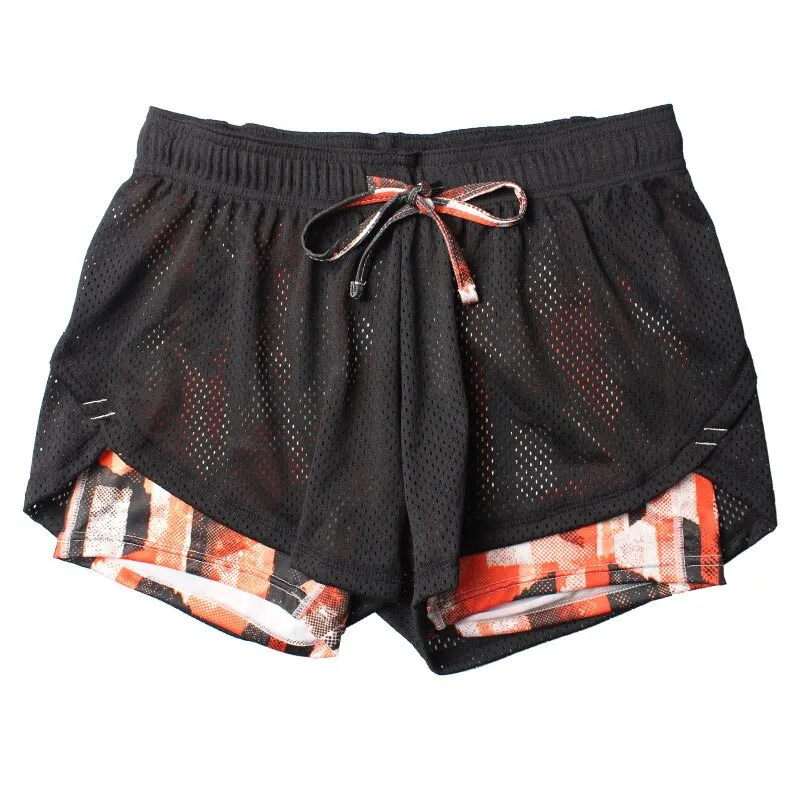 Yoga Shorts Women Fitness Elastic Running Workout Short Leggings