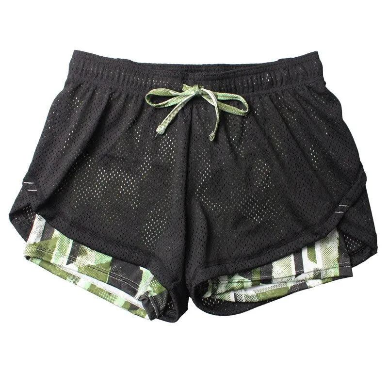 Yoga Shorts Women Fitness Elastic Running Workout Short Leggings