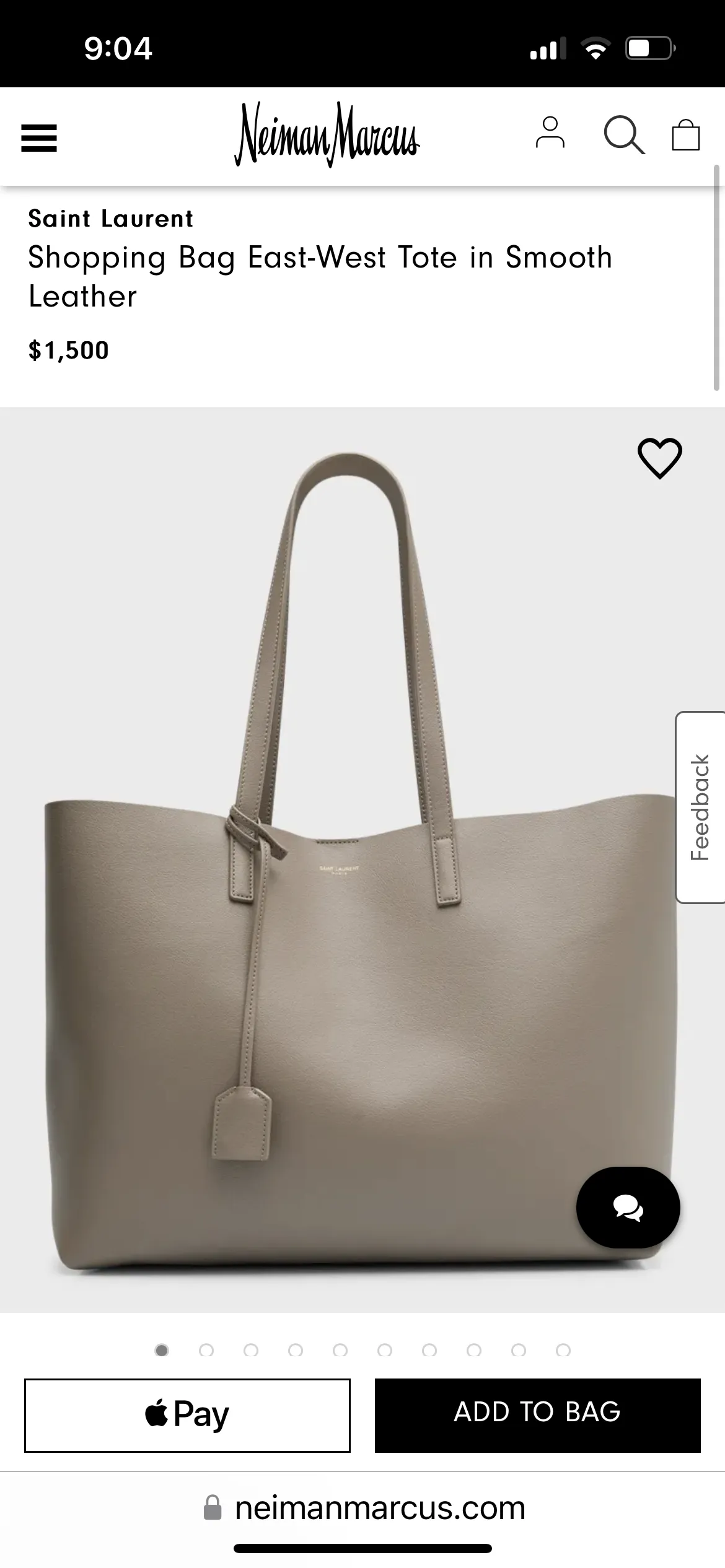 YSL large shopping tote