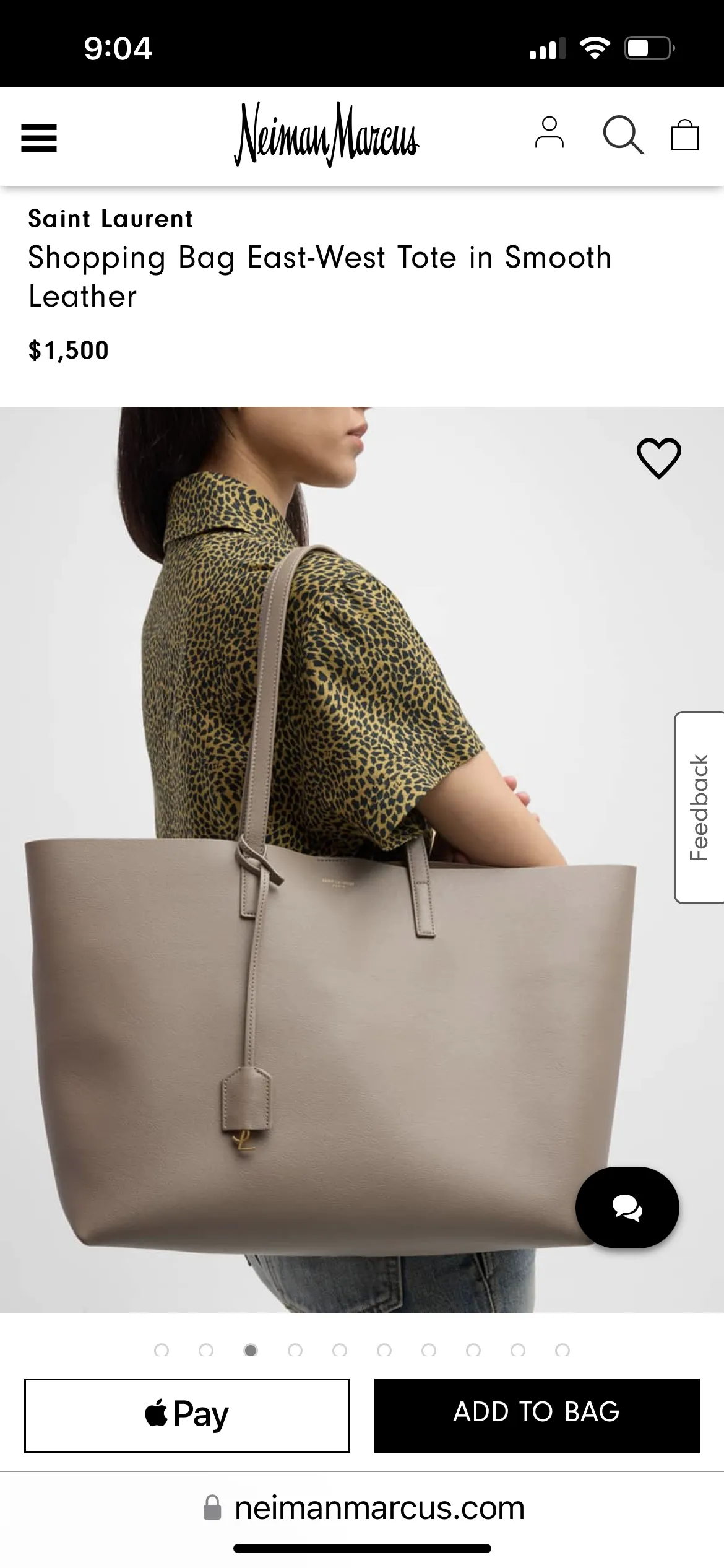 YSL large shopping tote