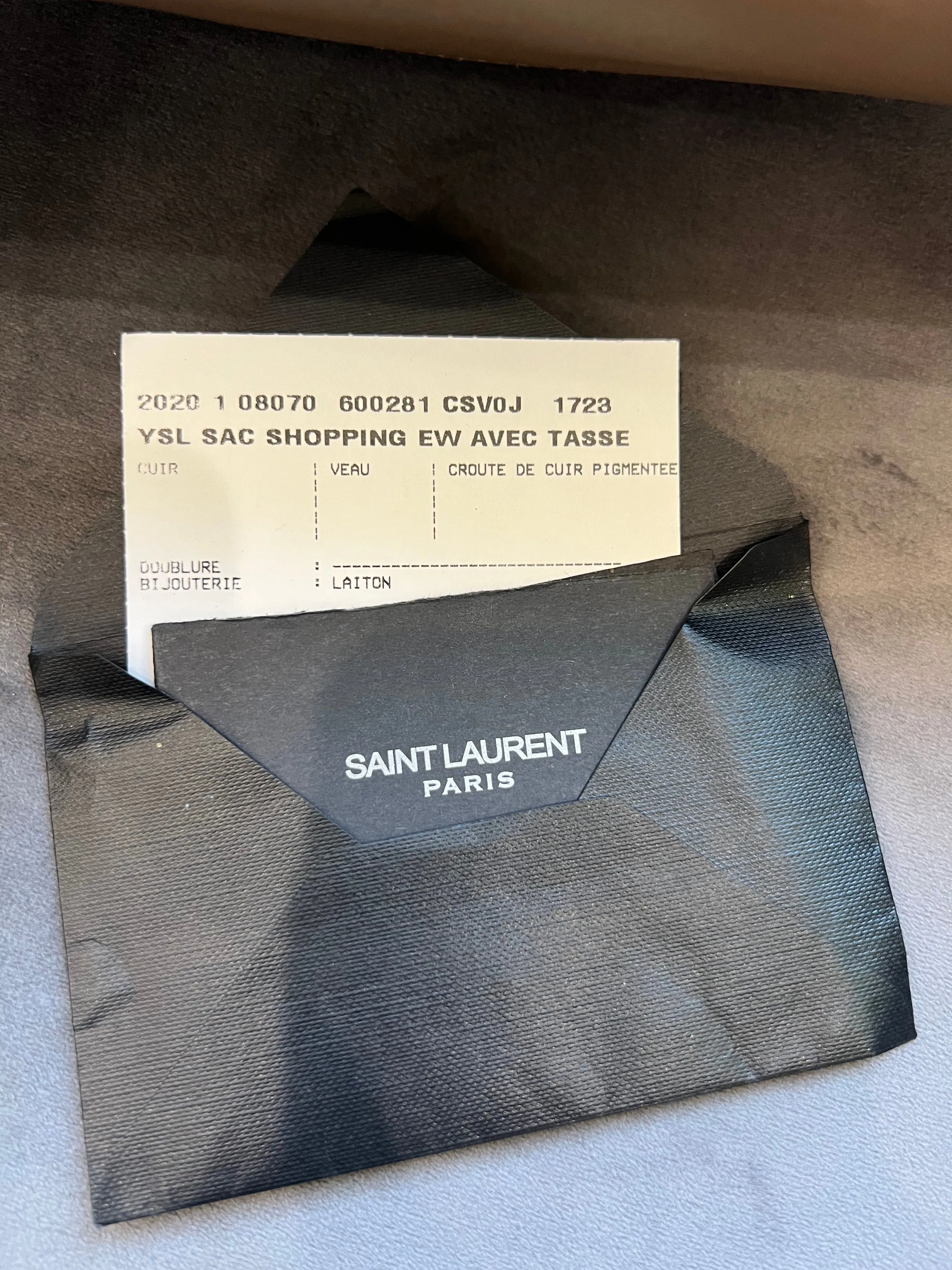 YSL large shopping tote
