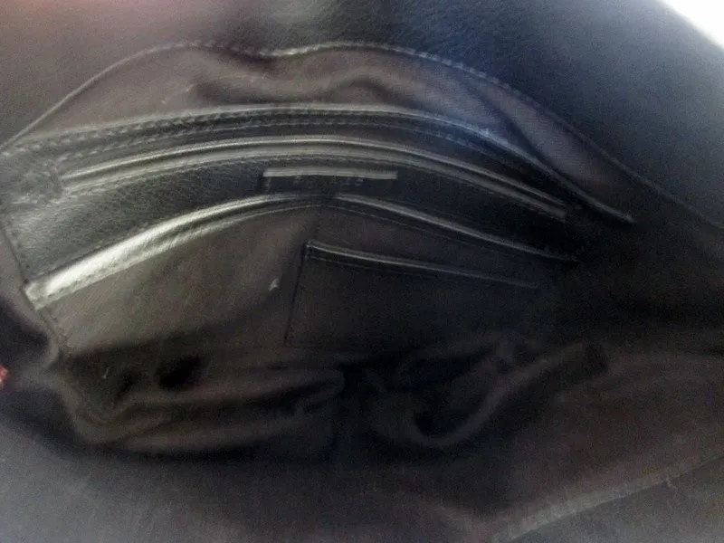 ZARA BASIC COLLECTION leather hobo satchel shoulder sling bag BLACK M