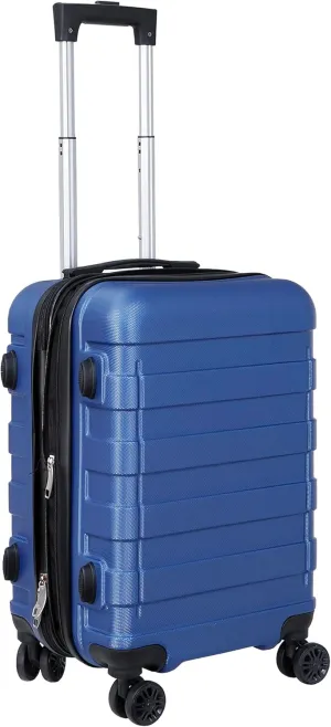 ZenStyle Hardside Expandable Luggage with Spinner Wheels, 21 Inch Carry On Luggage Airline Approved, Lightweight Travel Suitcase with Height Adjustable Handle (Navy)