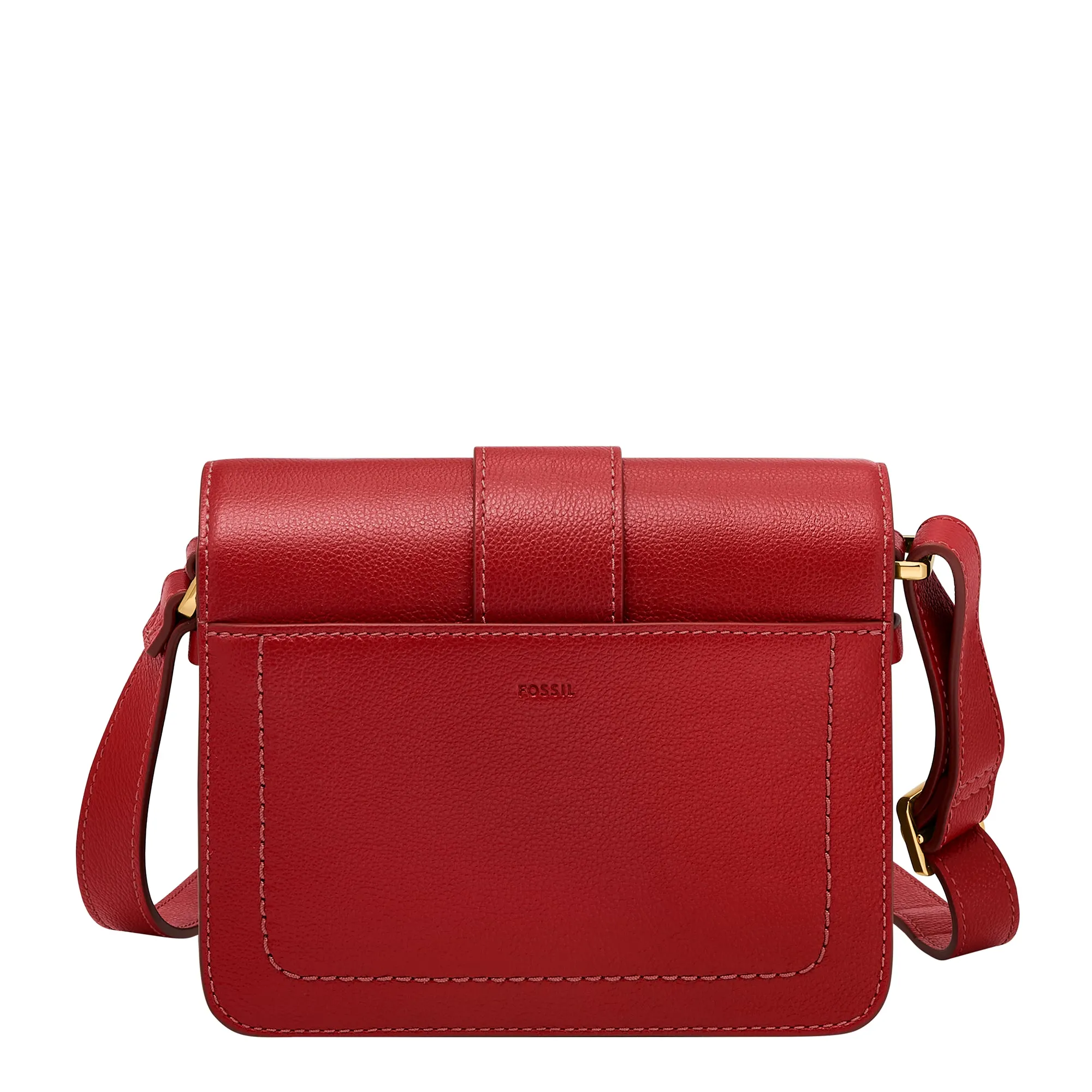 Zoey Leather Large Flap Crossbody Bag